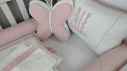 Kit Borboleta Rose e Off White