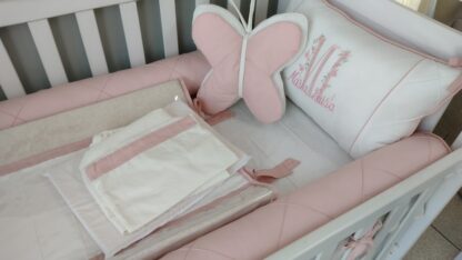 Kit Borboleta Rose e Off White