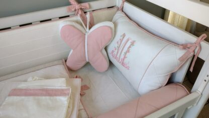 Kit Borboleta Rose e Off White