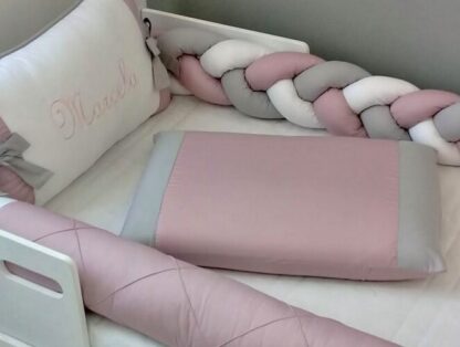 Kit Cama Montessoriano Rose Cinza