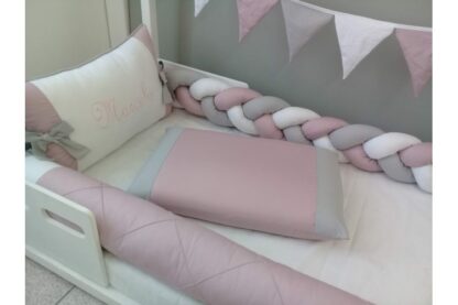 Kit Cama Montessoriano Rose Cinza - Imagem 4