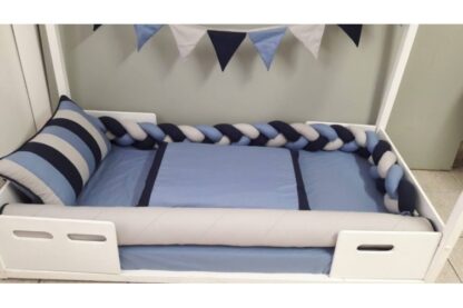 Kit Cama Montessoriano Marinho Azul Cinza - Imagem 2