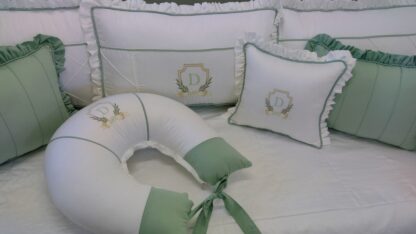 Kit Cama da Babá Verde e Dourado - Davi
