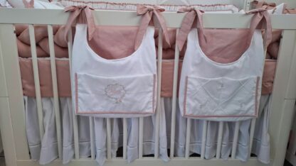 Kit Berço 400 Fios Tulipas e Borboletas – Rose - Imagem 4