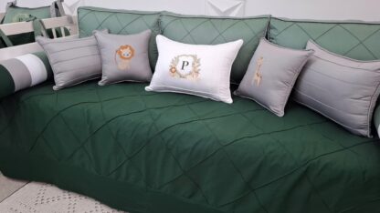 Kit Cama da Babá Bichos Patch Work - Imagem 4