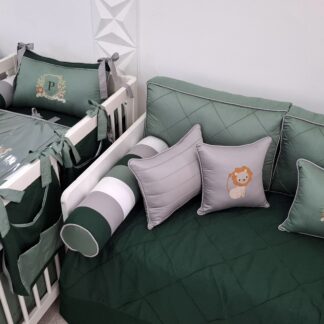 Kit Cama Babá Safari Patch Work