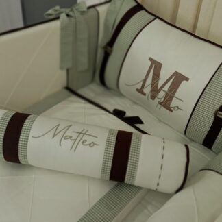 Kit berço Xadrez Verde