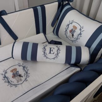 Kit Berço Azul Urso Ted